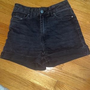 black short shorts
